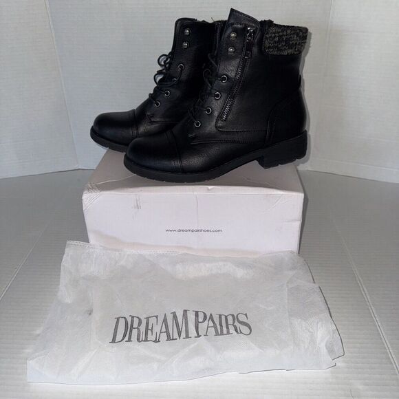 Dream Paris Boots Size US9 Black New - Picture 1 of 11